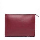 Portadocumenti in pelle liscia bordeaux,prodotto a mano da Pianigiani bags.